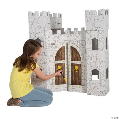 cardboard playhouse to color